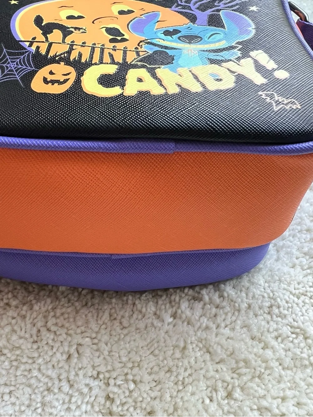 Loungefly Disney Lilo & Stitch Mini Bag Halloween Gimme Candy passport bag glow - Picture 10 of 16